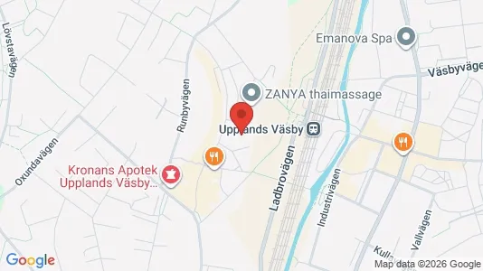 Lägenheter att hyra i Upplands Väsby - kort over placeringen