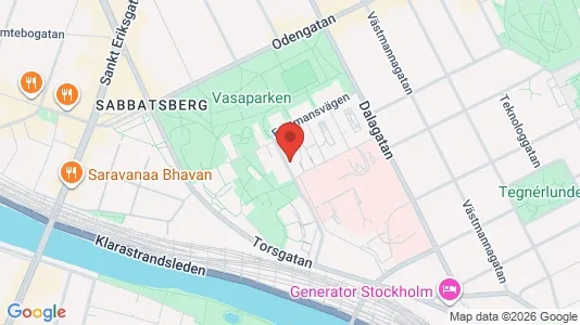 Lägenheter att hyra i Vasastan - kort over placeringen