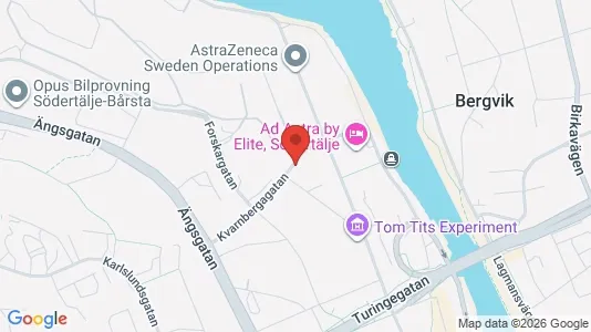 Lägenheter att hyra i Södertälje - kort over placeringen