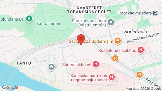 Lägenheter att hyra i Södermalm - kort over placeringen