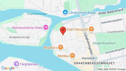 Lägenheter att hyra i Södermalm - kort over placeringen