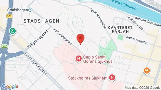 Lägenheter att hyra i Kungsholmen - kort over placeringen