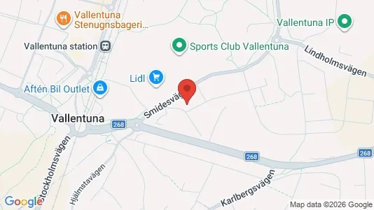 Lägenheter att hyra i Vallentuna - kort over placeringen