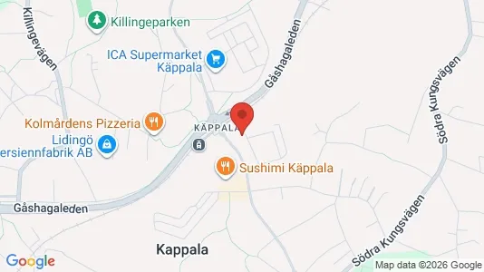 Lägenheter att hyra i Lidingö - kort over placeringen
