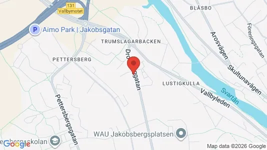 Lägenheter att hyra i Västerås - kort over placeringen