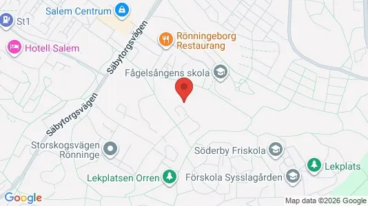 Lägenheter att hyra i Salem - kort over placeringen