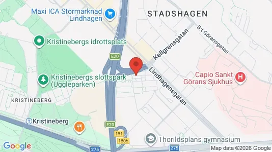 Lägenheter att hyra i Kungsholmen - kort over placeringen