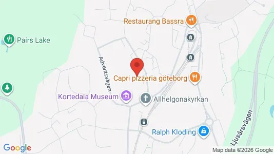 Lägenheter att hyra i Göteborg Östra - kort over placeringen