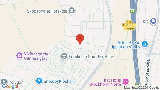 Lägenheter att hyra i Upplands Väsby - kort over placeringen