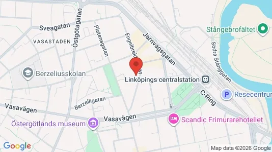 Lägenheter att hyra i Linköping - kort over placeringen