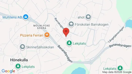 Lägenheter att hyra i Härryda - kort over placeringen