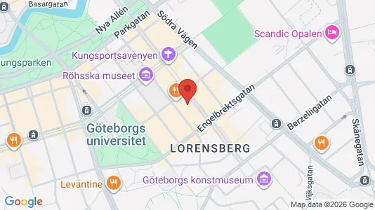 Lägenheter att hyra i Göteborg Centrum - kort over placeringen