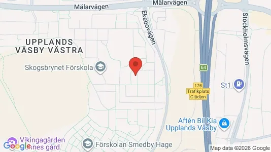 Lägenheter att hyra i Upplands Väsby - kort over placeringen
