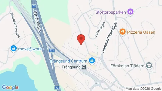 Lägenheter att hyra i Huddinge - kort over placeringen