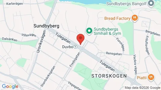 Lägenheter att hyra i Sundbyberg - kort over placeringen