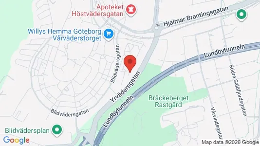 Lägenheter att hyra i Västra hisingen - kort over placeringen