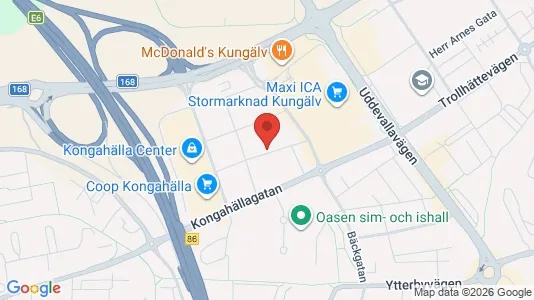 Lägenheter att hyra i Kungälv - kort over placeringen