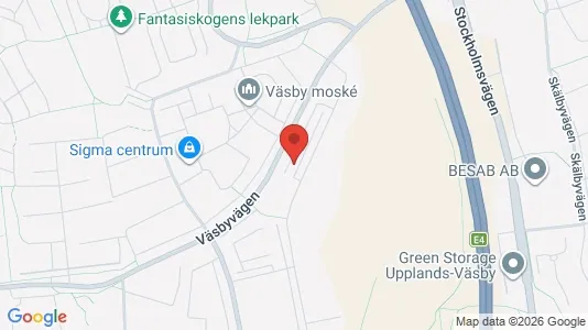 Lägenheter att hyra i Upplands Väsby - kort over placeringen