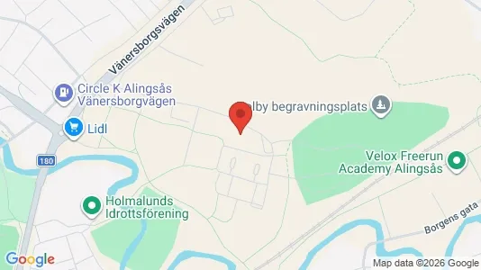 Lägenheter att hyra i Alingsås - kort over placeringen