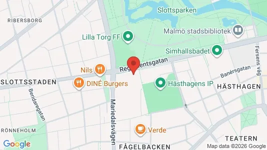 Lägenheter att hyra i Malmö Centrum - kort over placeringen