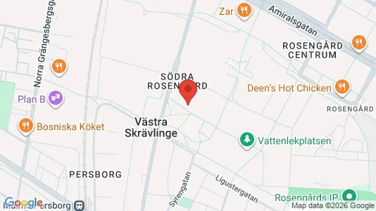 Lägenheter att hyra i Rosengård - kort over placeringen