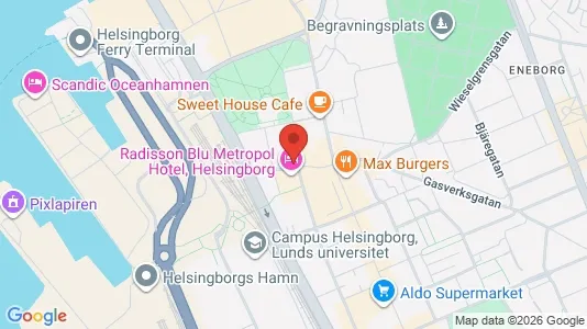 Lägenheter att hyra i Helsingborg - kort over placeringen
