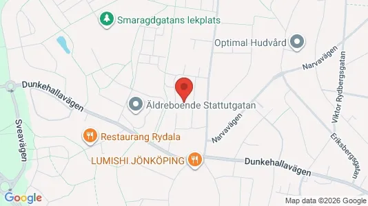 Lägenheter att hyra i Jönköping - kort over placeringen