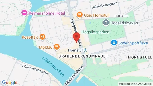 Lägenheter att hyra i Södermalm - kort over placeringen