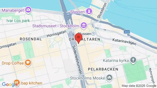 Lägenheter att hyra i Södermalm - kort over placeringen