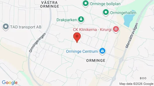 Lägenheter att hyra i Nacka - kort over placeringen