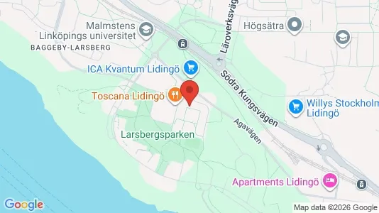 Lägenheter att hyra i Lidingö - kort over placeringen