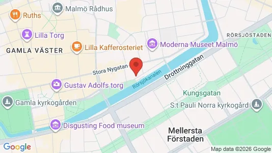 Lägenheter att hyra i Malmö Centrum - kort over placeringen