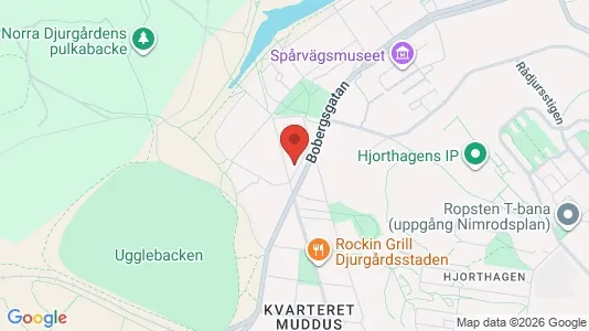 Lägenheter att hyra i Gärdet/Djurgården - kort over placeringen