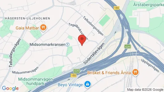 Lägenheter att hyra i Söderort - kort over placeringen