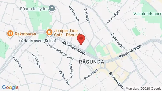 Lägenheter att hyra i Solna - kort over placeringen