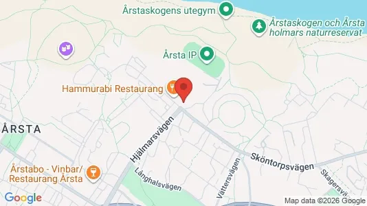 Lägenheter att hyra i Hammarbyhamnen - kort over placeringen