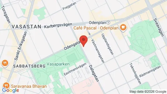 Lägenheter att hyra i Vasastan - kort over placeringen