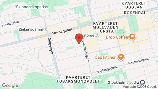 Lägenheter att hyra i Södermalm - kort over placeringen