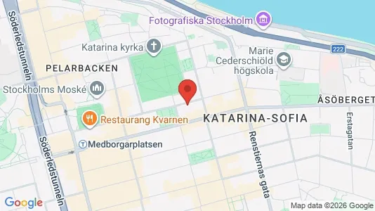 Lägenheter att hyra i Södermalm - kort over placeringen