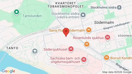 Lägenheter att hyra i Södermalm - kort over placeringen