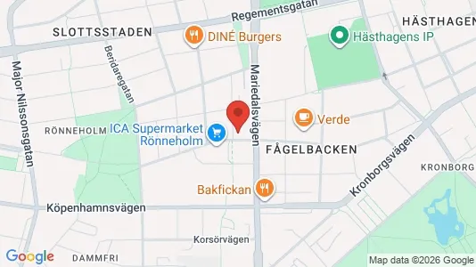 Lägenheter att hyra i Malmö Centrum - kort over placeringen