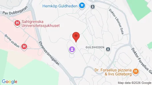 Lägenheter att hyra i Göteborg Centrum - kort over placeringen