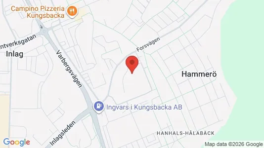 Lägenheter att hyra i Kungsbacka - kort over placeringen