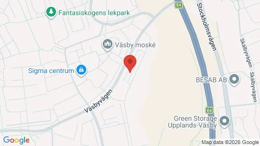 Lägenheter att hyra i Upplands Väsby - kort over placeringen