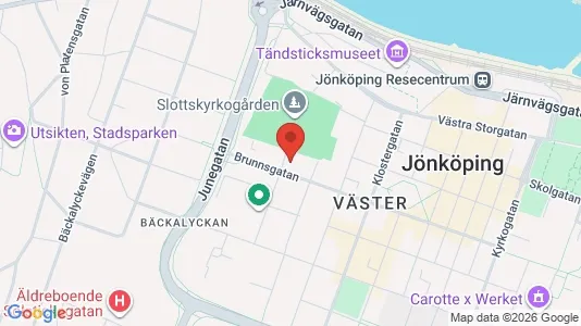 Lägenheter att hyra i Jönköping - kort over placeringen