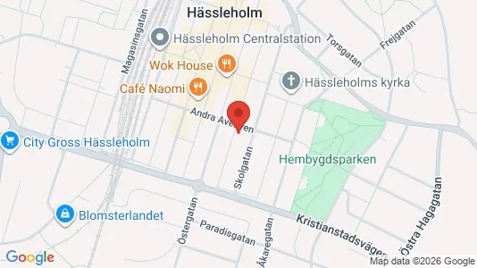 Lägenheter att hyra i Hässleholm - kort over placeringen