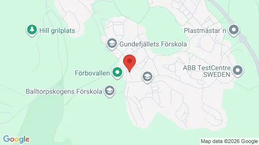 Lägenheter att hyra i Mölndal - kort over placeringen