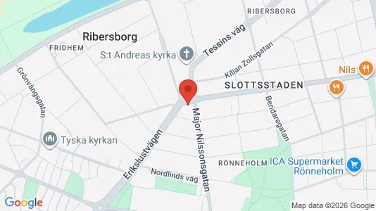 Lägenheter att hyra i Malmö Centrum - kort over placeringen