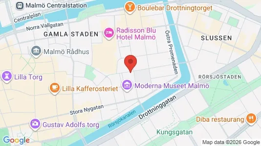 Lägenheter att hyra i Malmö Centrum - kort over placeringen