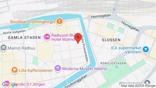 Lägenheter att hyra i Malmö Centrum - kort over placeringen